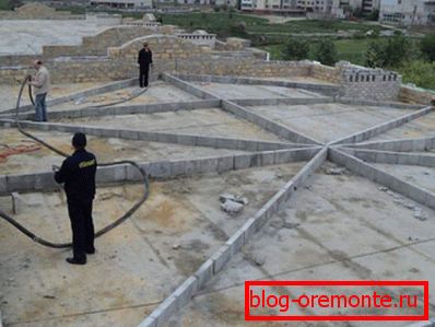 Poklopac ravnog krova sa betonskom košuljicom