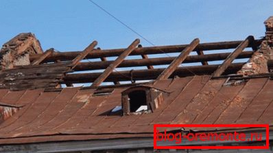 Uklanjanje krova od pregradne konstrukcije pre remonta