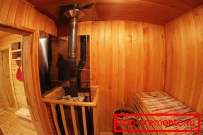 Prostor za saune unutar log kuće Prostor za saune unutar log kuće