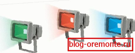 Boja LED reflektora