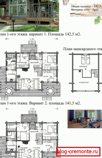Grafički deo završenog projekta za proizvodnju kuće drvne građe