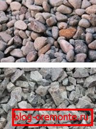 Šljunak i drobljeni kamen su veliki agregati u betonu. Šljunak i drobljeni kamen su veliki agregati u betonu.