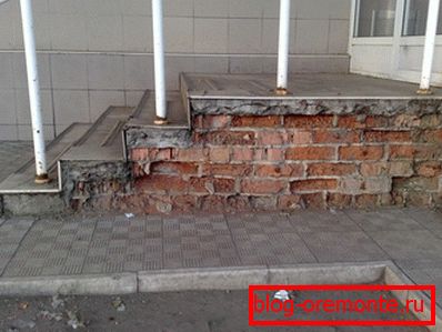 Rezultat kršenja tehnologije okrugla veranda