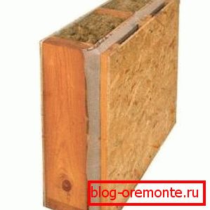 Na slici je izolacioni sloj za drvene zidove u sekciji Na slici je izolacioni sloj za drvene zidove u sekciji