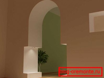 Arched vrata u modernom stilu dizajn zakrivljenih otvaranja zavesa