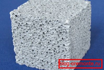 Pena beton u sekciji Pena beton u sekciji