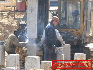 Ojačana betonska gomila kao osnova za različite vrste zgrada