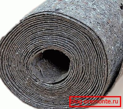 Vunena podloga ispod linoleuma na betonskom podu Vunena podloga ispod linoleuma na betonskom podu