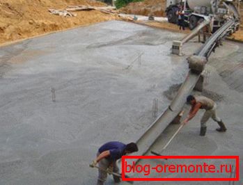 Zbog kratkog vremenskog perioda, izlivanje velikih količina betona izaziva puno poteškoća, jer se to mora učiniti vrlo brzo Zbog kratkog vremenskog perioda, izlivanje velikih količina betona izaziva puno poteškoća, jer se to mora učiniti vrlo brzo