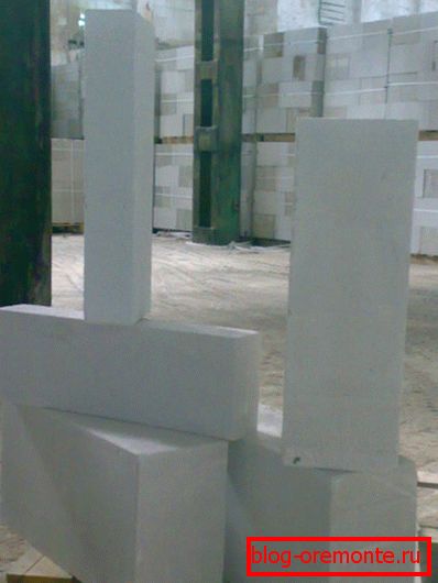 Autoklavirani ćelijski beton u obliku građevnih blokova Autoklavirani ćelijski beton u obliku građevnih blokova